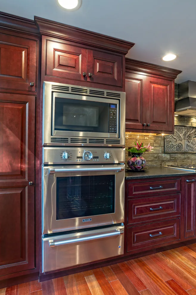 Cherry Beaded Inset Raised Panel Cabinetry by Main Line Kitchen Design - Photo 7