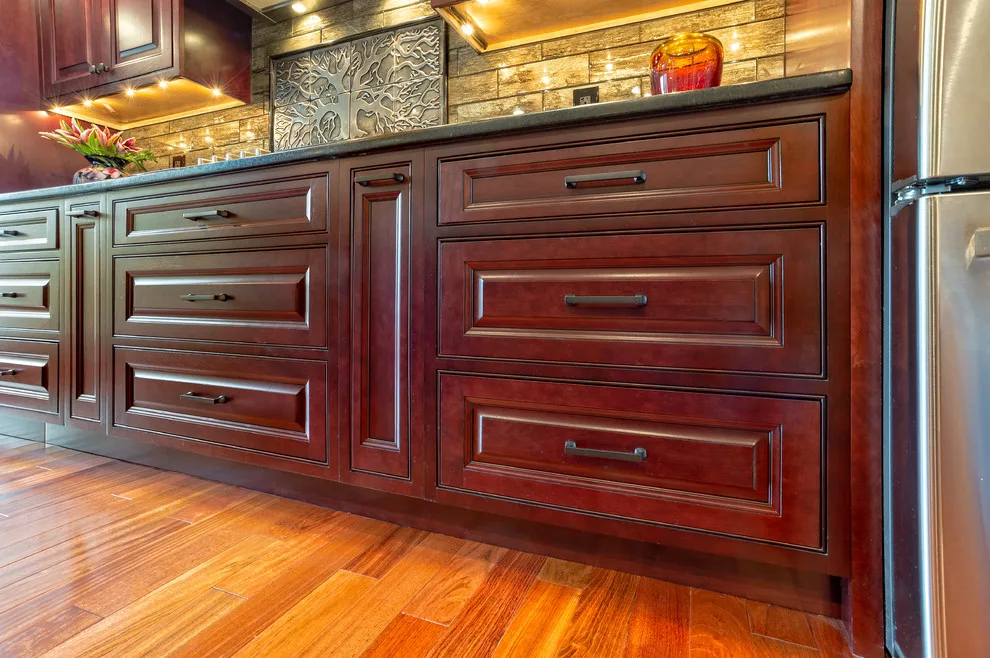 Cherry Beaded Inset Raised Panel Cabinetry by Main Line Kitchen Design - Photo 5