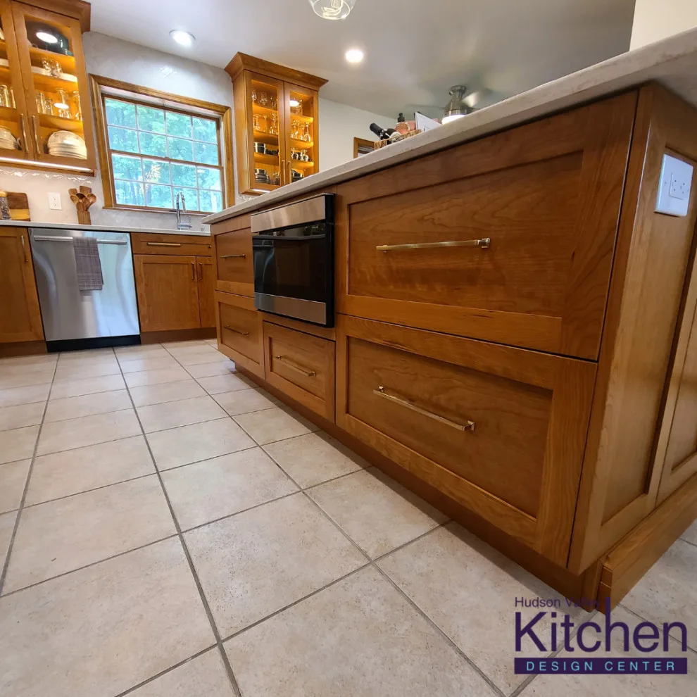 Cherry Borderless Cabinetry by Hudson Valley Kitchen Design Center - Photo 6