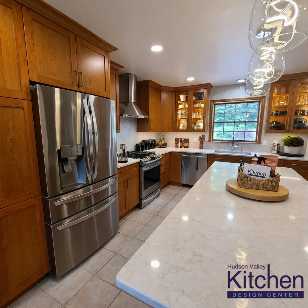 Cherry Borderless Cabinetry by Hudson Valley Kitchen Design Center - Photo 3