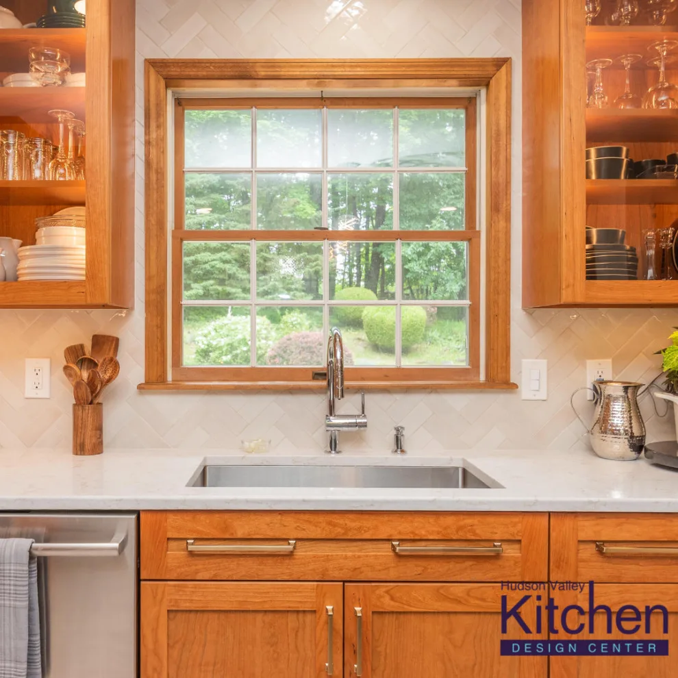 Cherry Borderless Cabinetry by Hudson Valley Kitchen Design Center - Photo 5