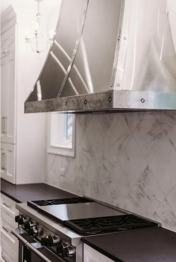 Transitional Kitchen in Clarendon Hills, IL with Gray Island by Denise Hauser Design Co. - Photo 2