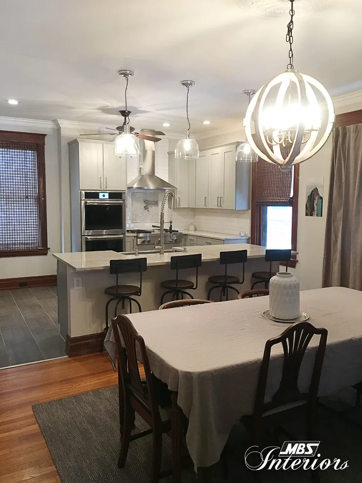 Sleek and Fresh Gray Kitchen by MBS Interiors - Photo 11
