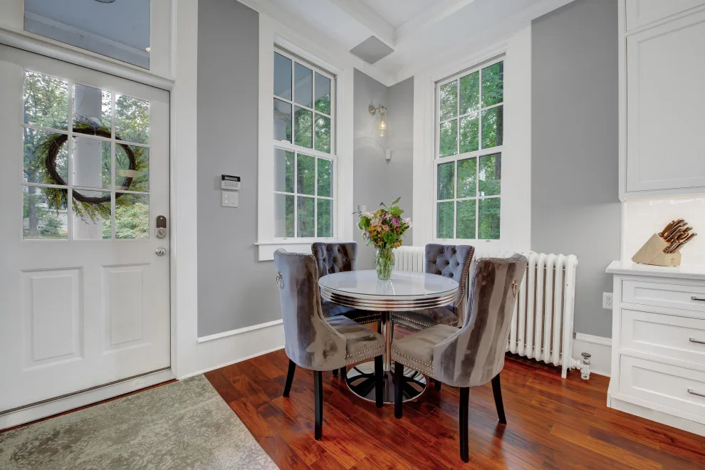 Beaded Inset Kitchen with Coffered Ceiling in Brighton by Main Line Kitchen Design - Photo 25