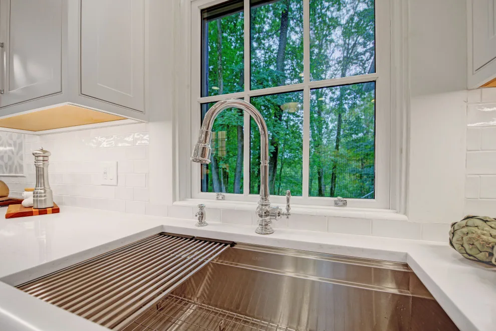 Beaded Inset Kitchen with Coffered Ceiling in Brighton by Main Line Kitchen Design - Photo 10