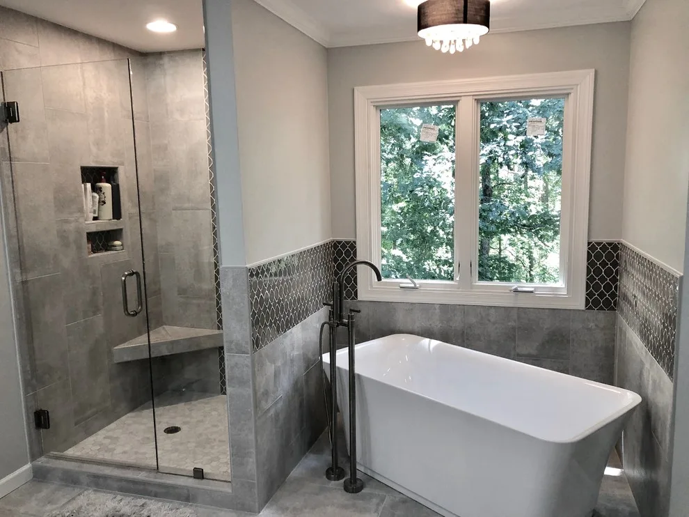 Colonial Master Bathroom Renovation by Interiors By Abraham - Photo 2