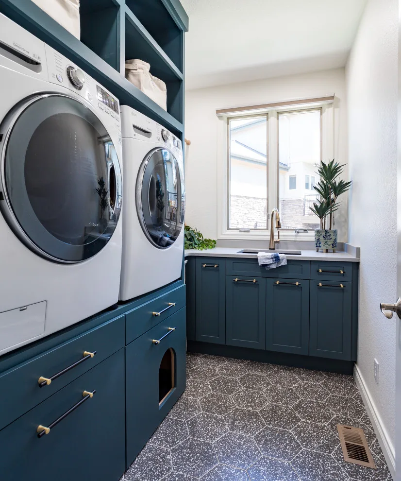 Vibrant Laundry Space by Signature Designs Kitchen | Bath | Interiors - Photo 6