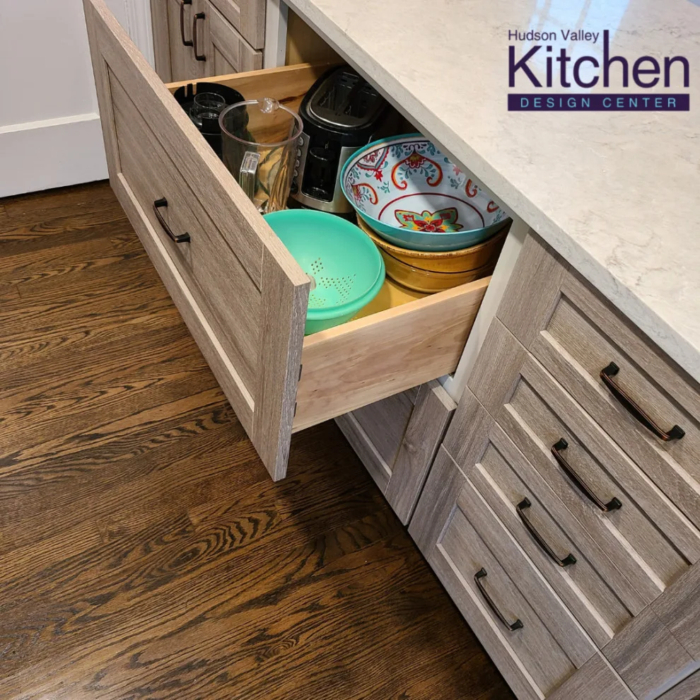 Minimalist Neutral Kitchen by Hudson Valley Kitchen Design Center - Photo 3