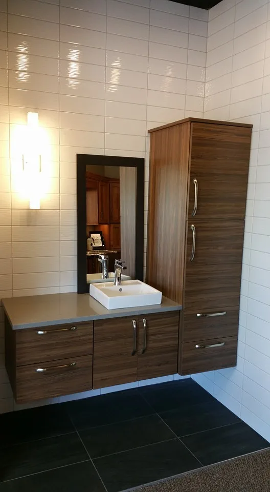 Modern Suspended Bathroom Vanity by Lokenvitz Design And Woodworking, LLC - Photo 2
