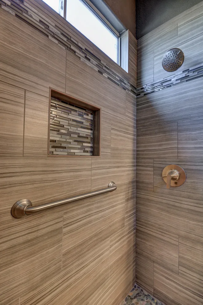 Contemporary Mediterranean Guest Bathroom in Anthem by Las Vegas Remodel & Construction - Photo 5