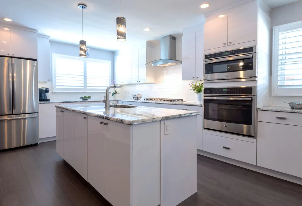 Modern Kitchen with White Laminate Cabinetry by Main Line Kitchen Design - Photo 8