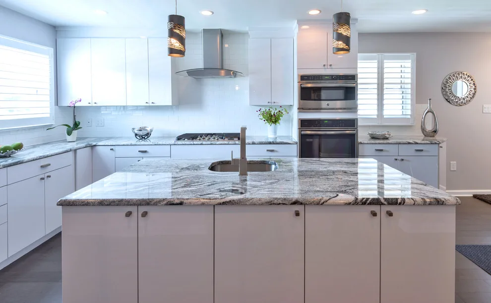 Modern Kitchen with White Laminate Cabinetry by Main Line Kitchen Design - Photo 15