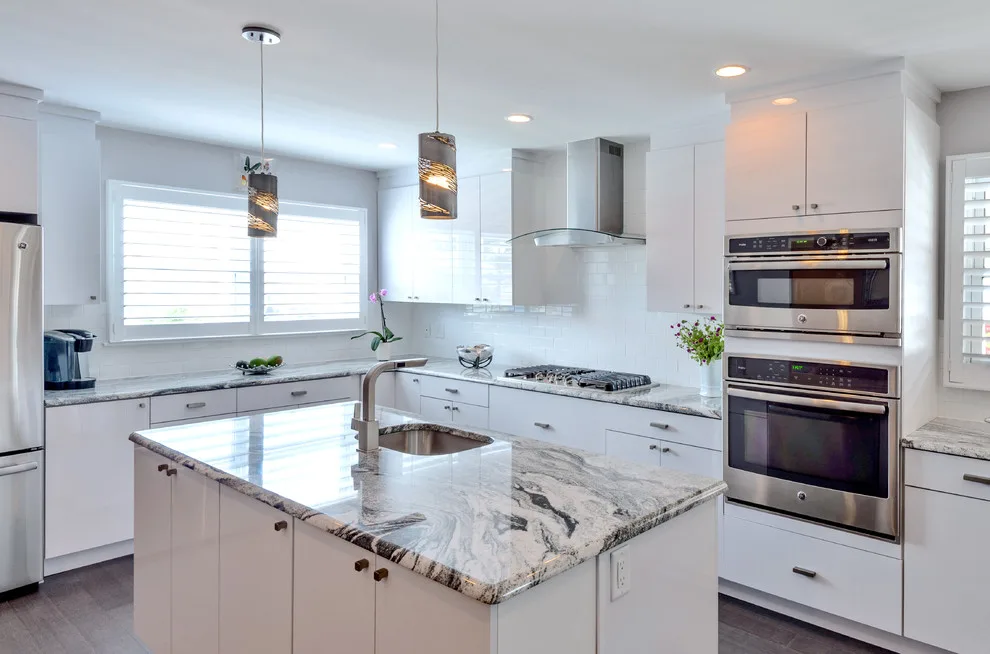 Modern Kitchen with White Laminate Cabinetry by Main Line Kitchen Design - Photo 6