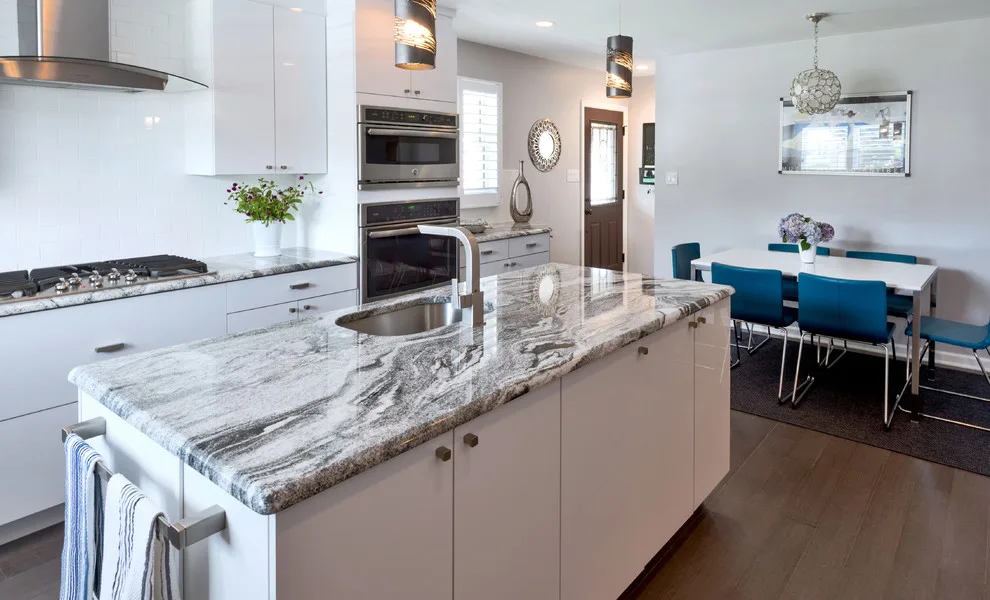 Modern Kitchen with White Laminate Cabinetry by Main Line Kitchen Design - Photo 4