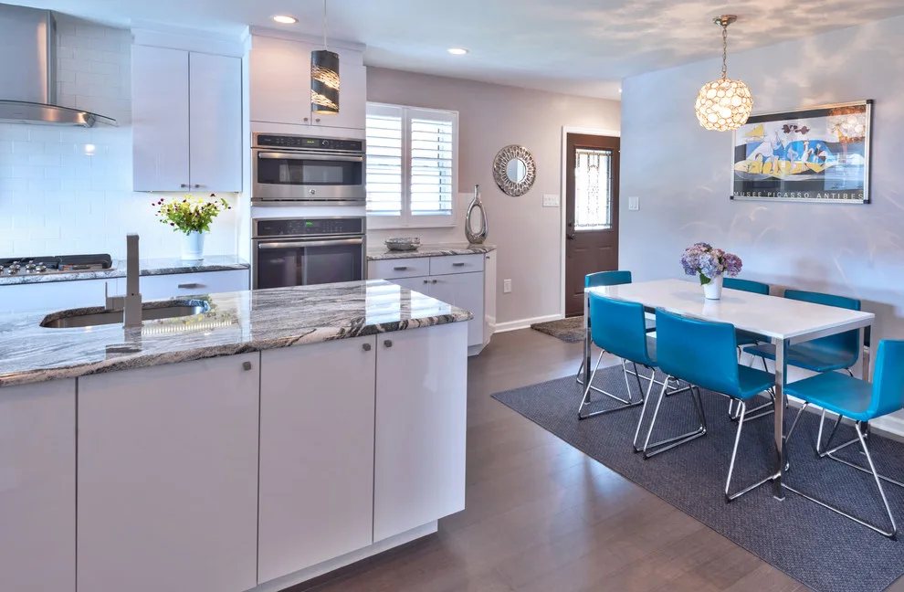 Modern Kitchen with White Laminate Cabinetry by Main Line Kitchen Design - Photo 3