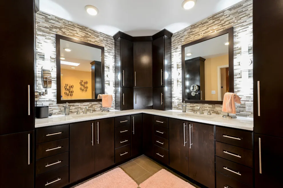 Modern Luxury Bathroom and Bedroom Suite by Excel Remodeling - Photo 11