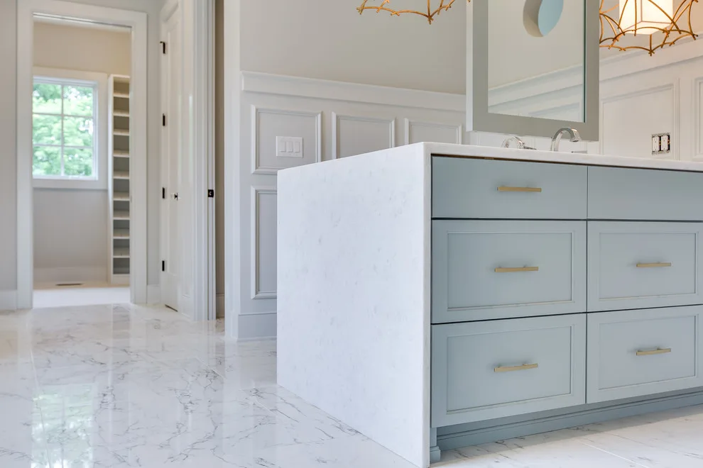 Chic Azure Main Bathroom by Chris's Custom Cabinets - Photo 2
