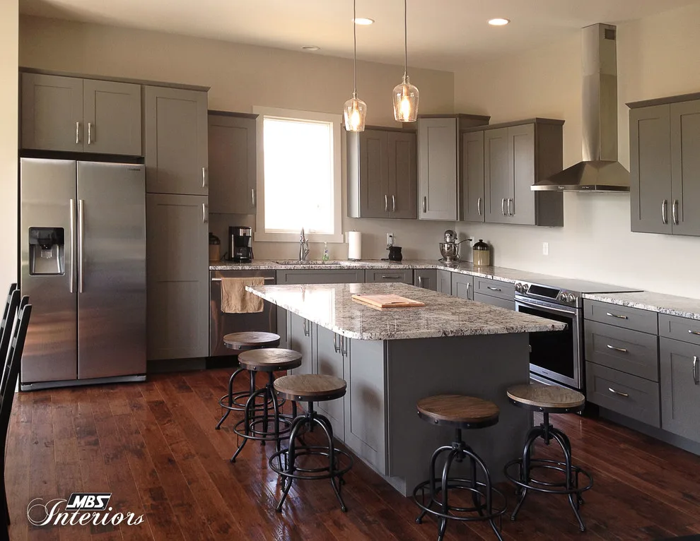 Sleek Gray Industrial-Inspired Kitchen by MBS Interiors - Photo 2