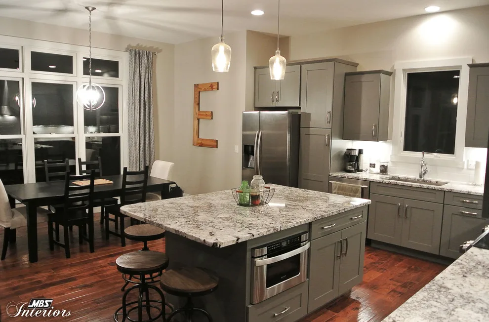 Sleek Gray Industrial-Inspired Kitchen by MBS Interiors - Photo 3