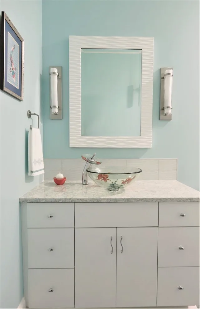 Coy Pond Visitor Bathroom by Margaret Volney Designs, LLC - Photo 5
