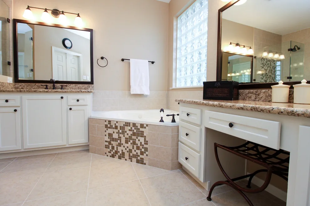 Murano Cream Master Bathroom Renovation by Griffin Design - Photo 3