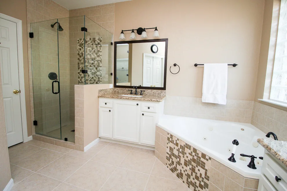 Murano Cream Master Bathroom Renovation by Griffin Design - Photo 7