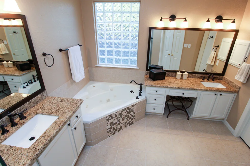 Murano Cream Master Bathroom Renovation by Griffin Design - Photo 16