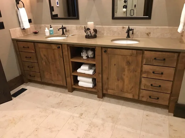 Tailored Bathroom Vanity Cabinets by Cedar Mountain Woodwrights - Photo 7