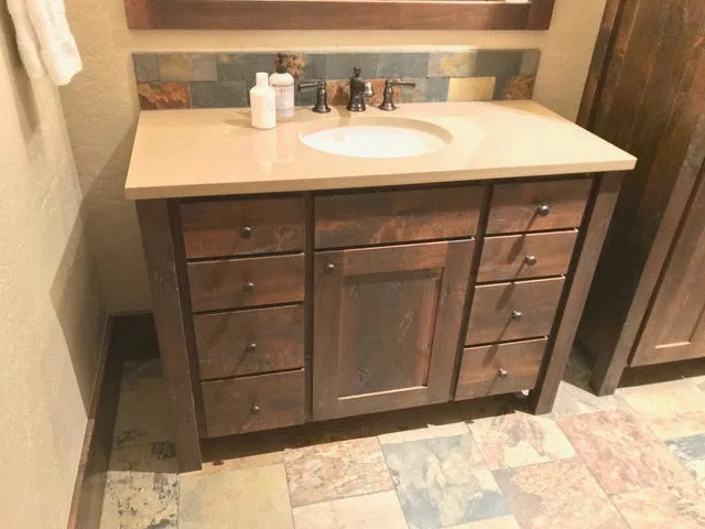 Tailored Bathroom Vanity Cabinets by Cedar Mountain Woodwrights - Photo 6