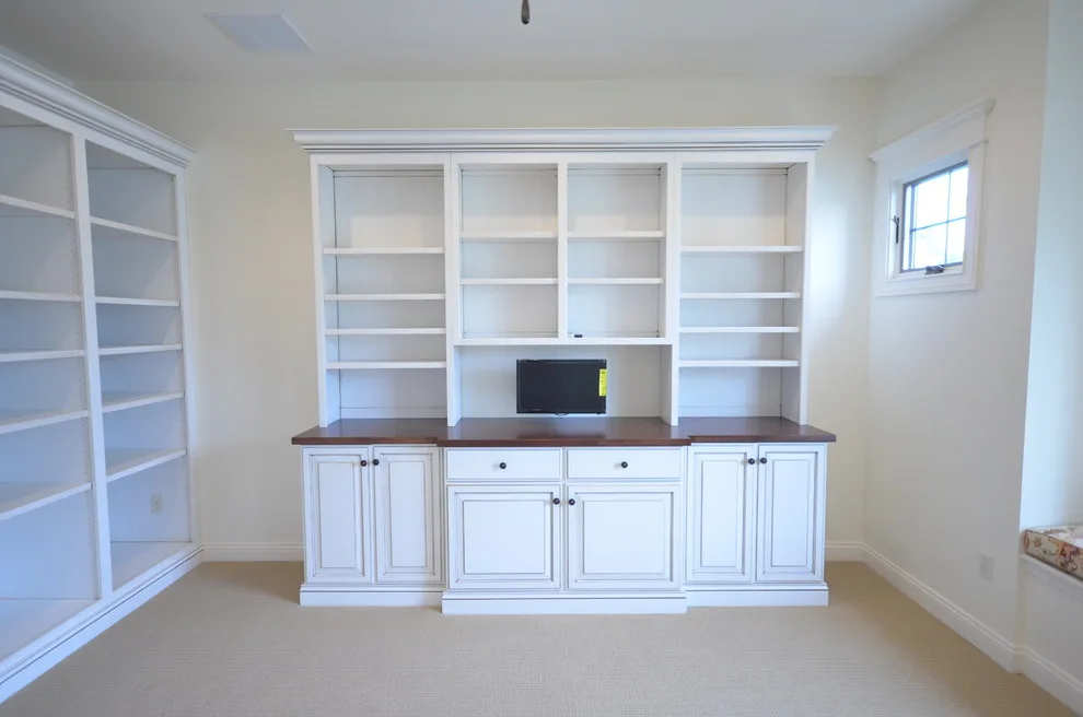 Light-Colored Home Office by Mark Hall Cabinetry - Photo 2