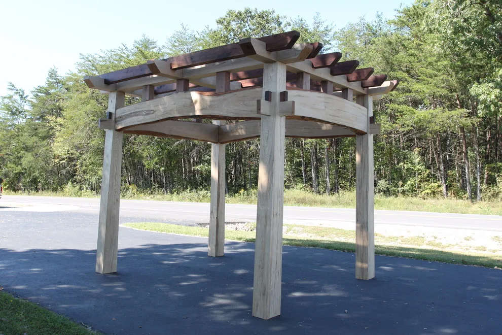 Oriental-Inspired Pergola by Homestead Timber Frames - Photo 3