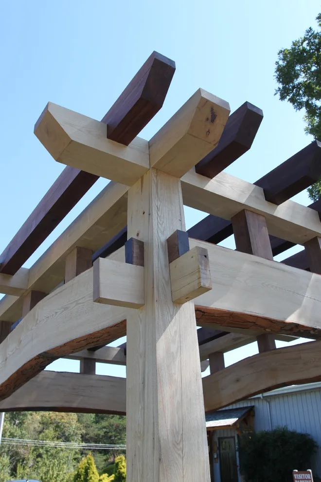 Oriental-Inspired Pergola by Homestead Timber Frames - Photo 5