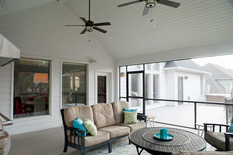 Azek Deck and Kitchen Screen Porch by Kliethermes Homes & Remodeling - Photo 3