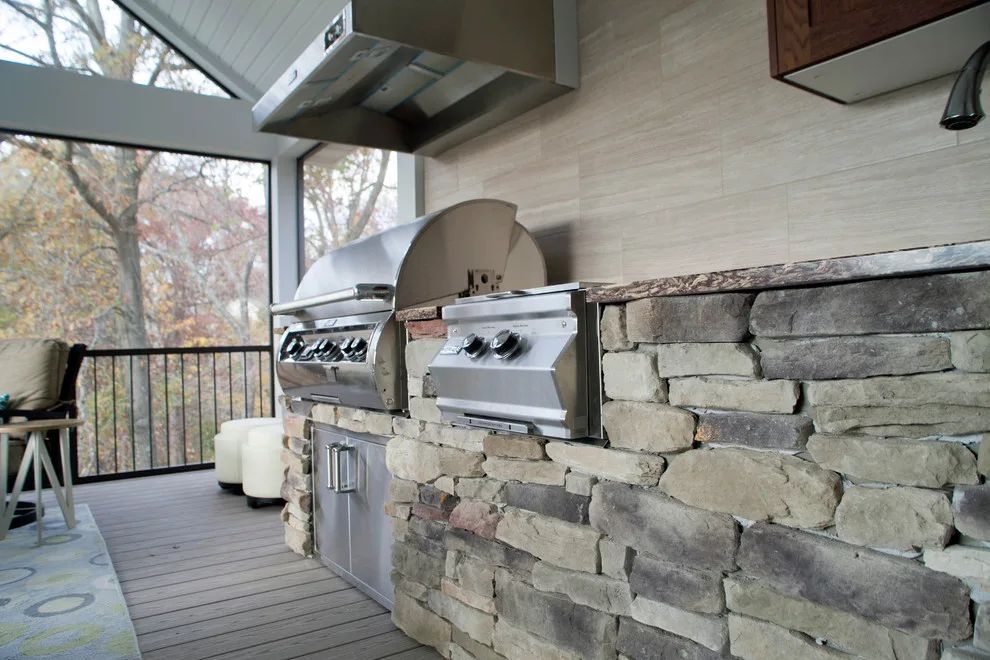Azek Deck and Kitchen Screen Porch by Kliethermes Homes & Remodeling - Photo 9