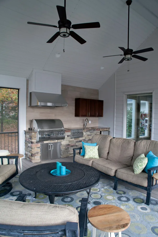 Azek Deck and Kitchen Screen Porch by Kliethermes Homes & Remodeling - Photo 5