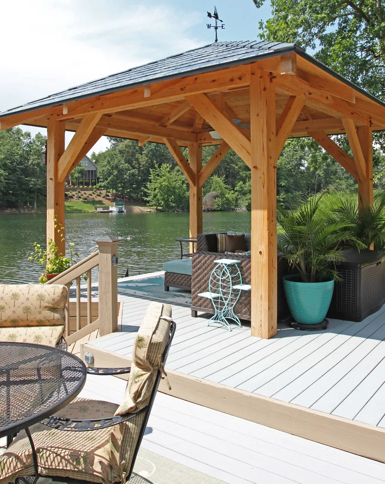 East Tennessee Baldcypress Timber Frame Pavilion by Homestead Timber Frames - Photo 6