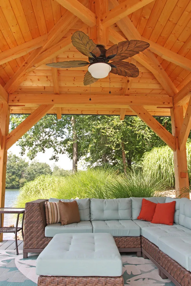 East Tennessee Baldcypress Timber Frame Pavilion by Homestead Timber Frames - Photo 10