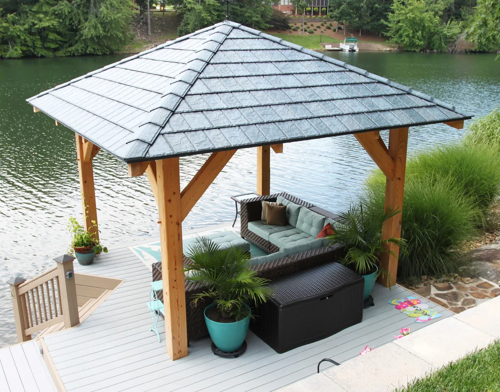 East Tennessee Baldcypress Timber Frame Pavilion by Homestead Timber Frames - Photo 11