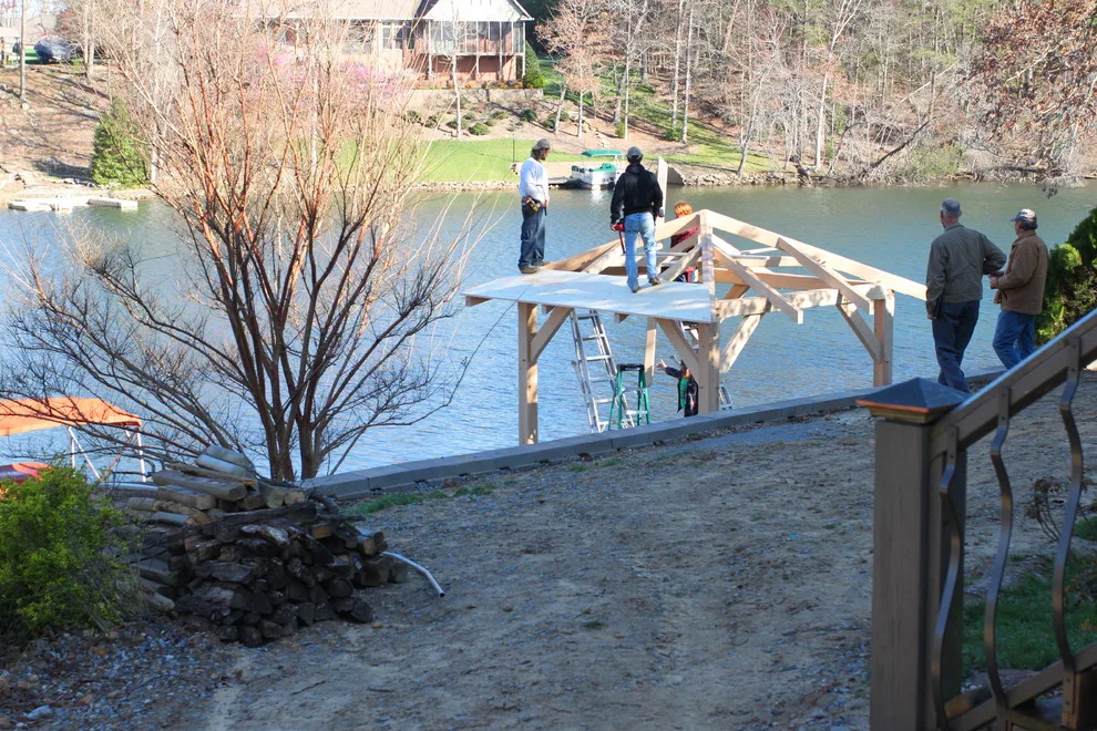 East Tennessee Baldcypress Timber Frame Pavilion by Homestead Timber Frames - Photo 4