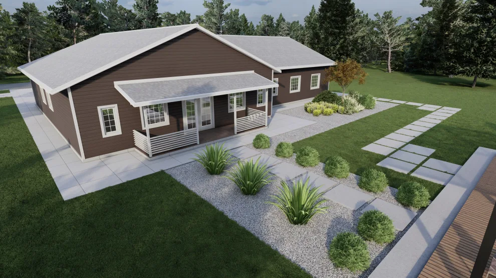 Rustic-Modern 2-Bedroom Barndominium House Design by Penko LLC - Photo 2