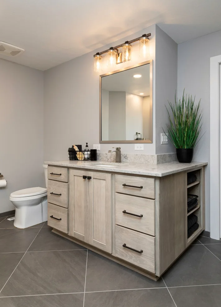 Bathroom Renovation Enhances Texture, Color, and Storage by Red House Remodeling - Photo 6