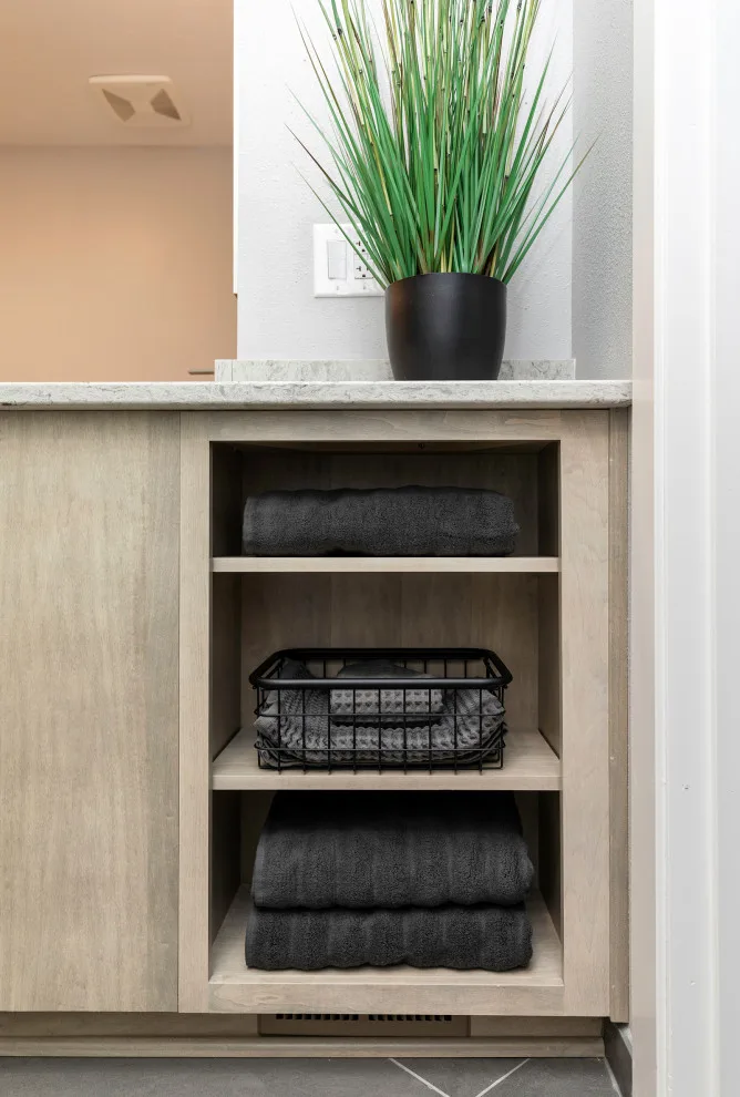 Bathroom Renovation Enhances Texture, Color, and Storage by Red House Remodeling - Photo 7