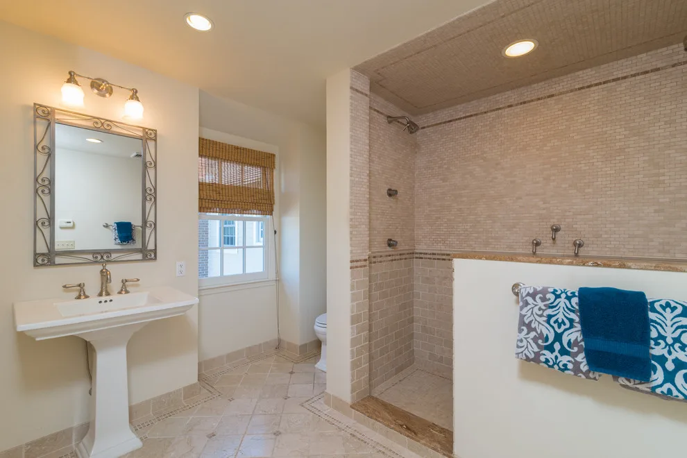 Marble Master Bathroom in Bedford Hills by Gerety Building And Restoration - Photo 3