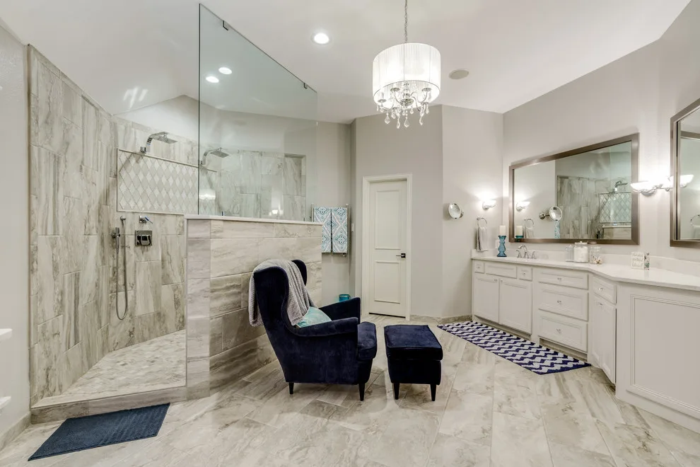 Bee Caves Primary Bathroom, Entrance, Dining Area, Pool Room by Andregg Contracting, Inc. - Remodeling Specialists - Photo 3
