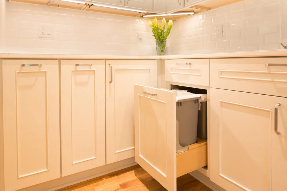 Andover Road White Transitional Kitchen by Alpha Design + Build - Photo 4