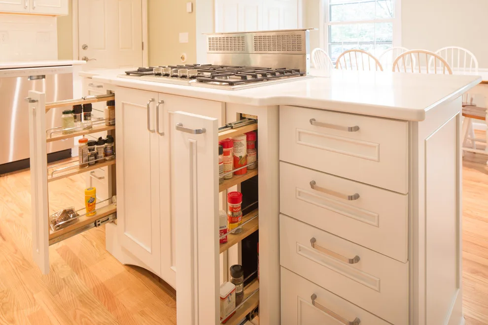 Andover Road White Transitional Kitchen by Alpha Design + Build - Photo 7