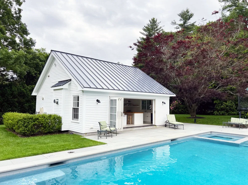 Bittersweet Residence - Construction of New Pool House in Weston, MA by Yusra Design Build - Photo 2