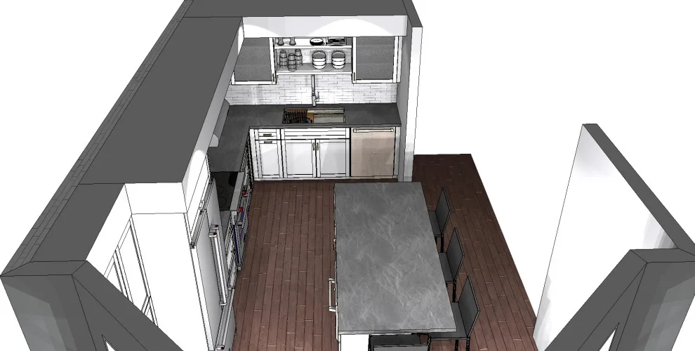 Cambridge Apartment Kitchen by WORKS By Jesse DeBenedictis, LLC - Photo 10