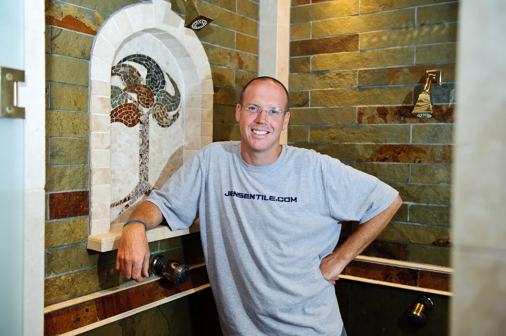 Carmel Tile Mosaic Bathroom by Jensen Design - Photo 13