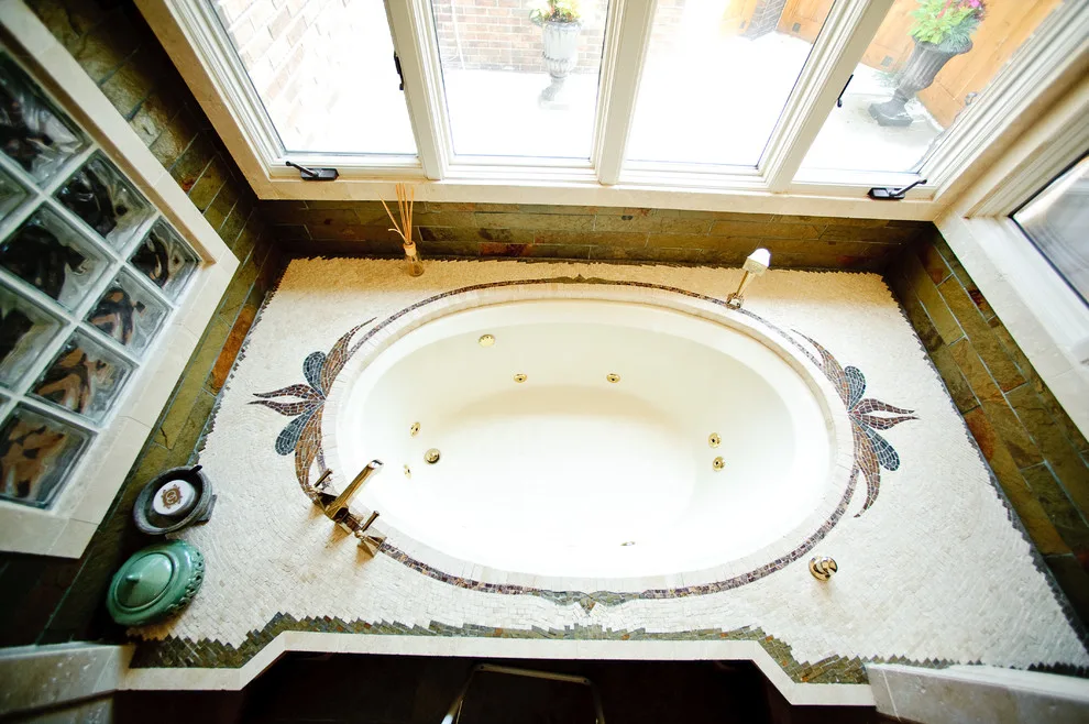 Carmel Tile Mosaic Bathroom by Jensen Design - Photo 6